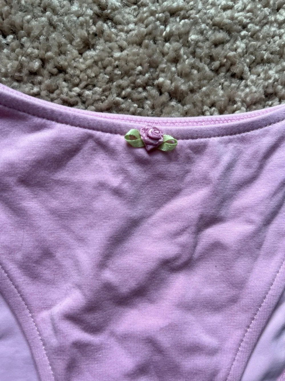 Frankie’s bikinis Dove classic bikini bottom in French Rose